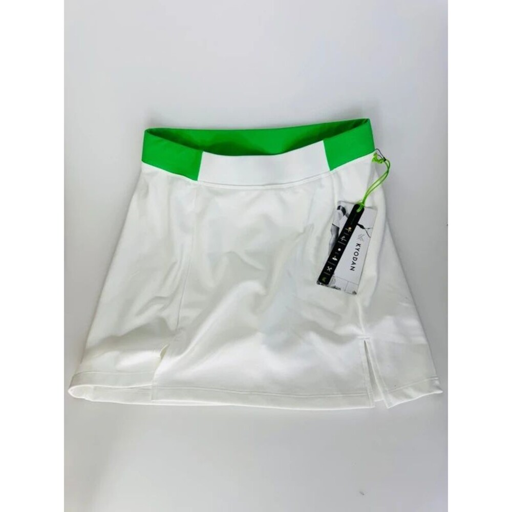 kyodan active mini athletic sport golf skort skirt green white XS please READ